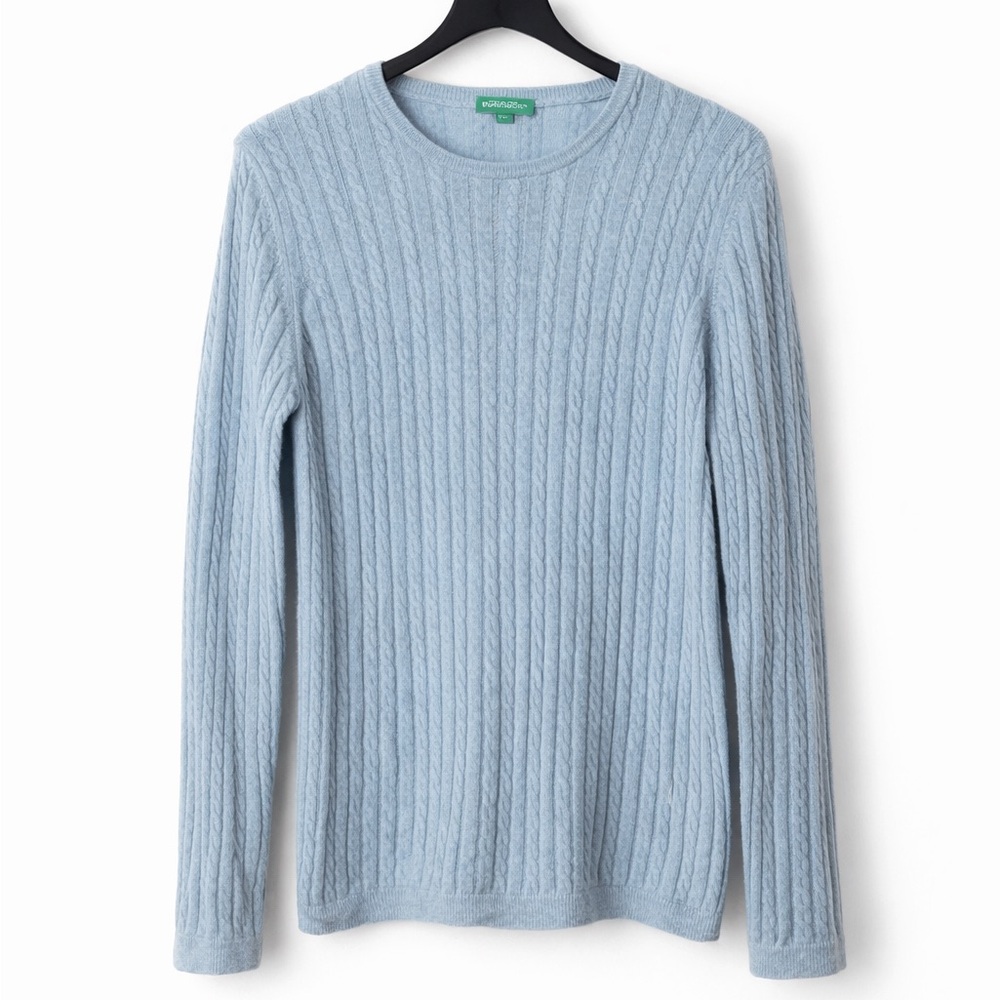 United Colors of Benetton Blue Crewneck Sweater | Made in Italy | Medium